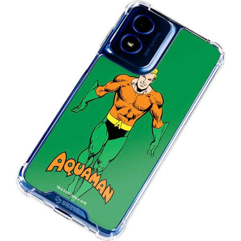 DC Comics Aquaman Classic Art Pose Moto G 5G (2024) Clear Case